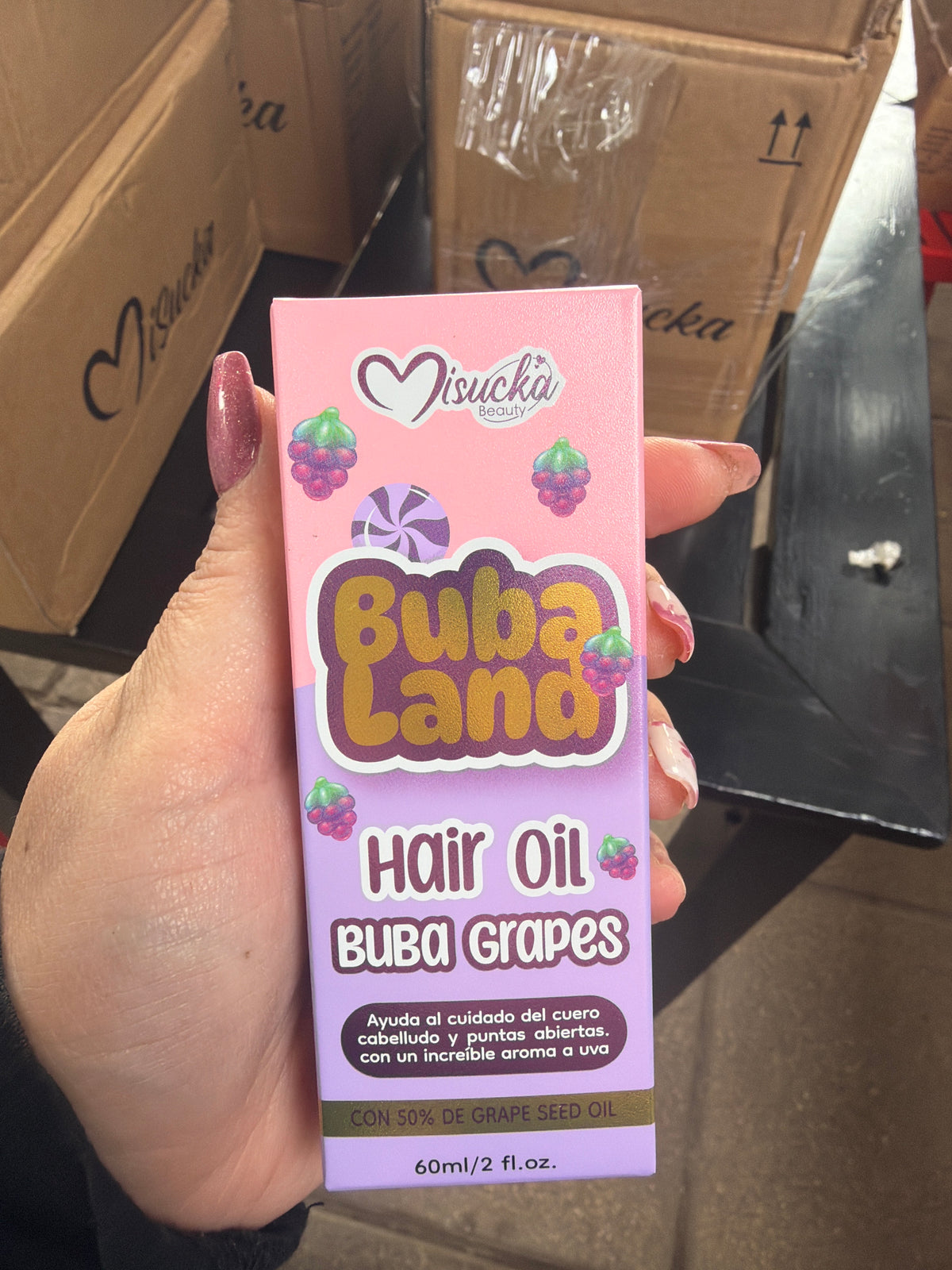 BUBA LAND HAIR OIL BUBA GRAPES 60ml - MISUCKA