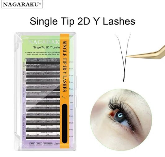 PESTAÑAS PELO A PELO 12MM  0.07D TEC 2D