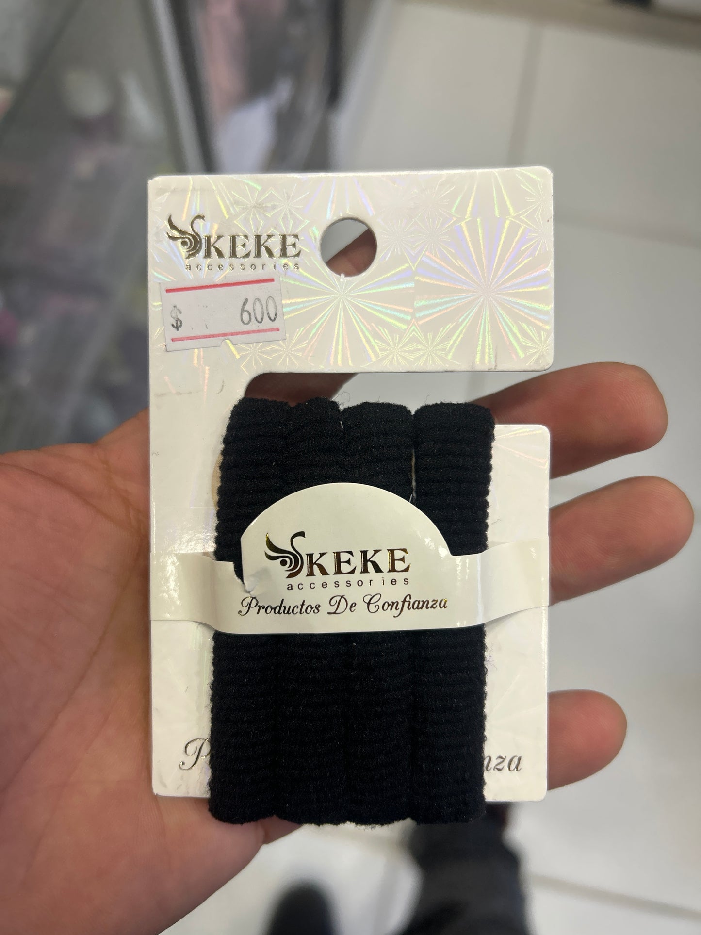 COLET ELÁSTICO NEGRO LISO