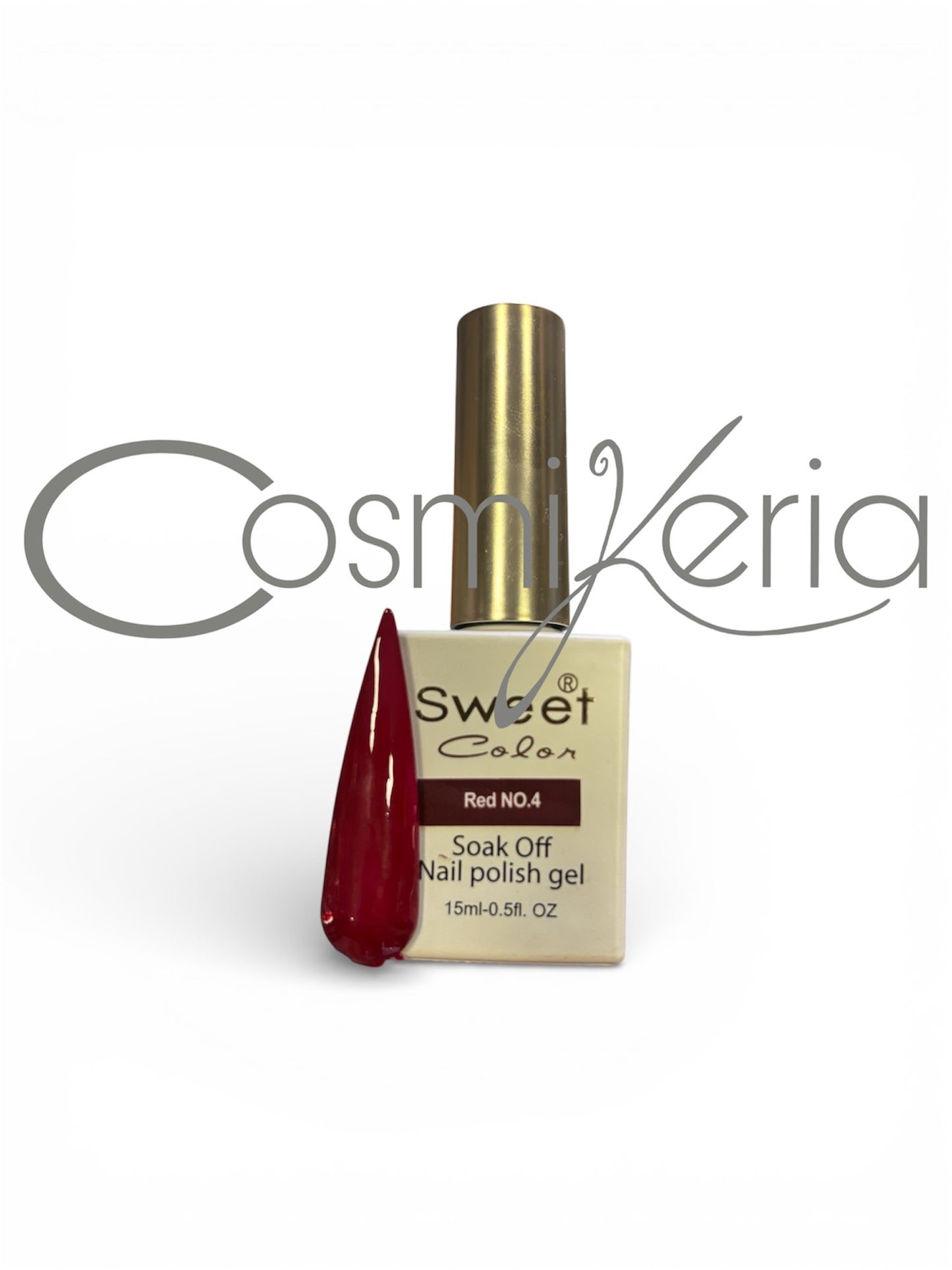 Nro 04 RED ESMALTE PERMANENTE SWEET COLOR 15ml