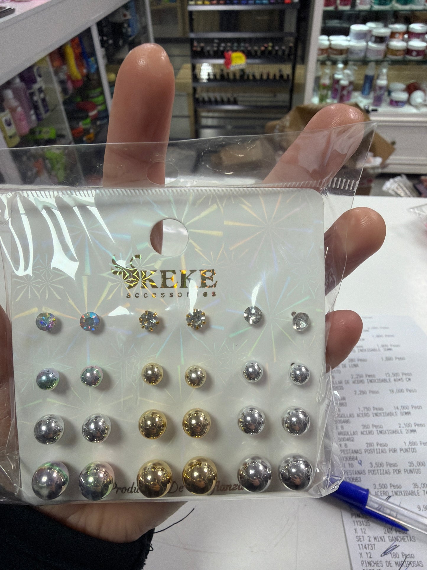 Pack aros perlas colores
