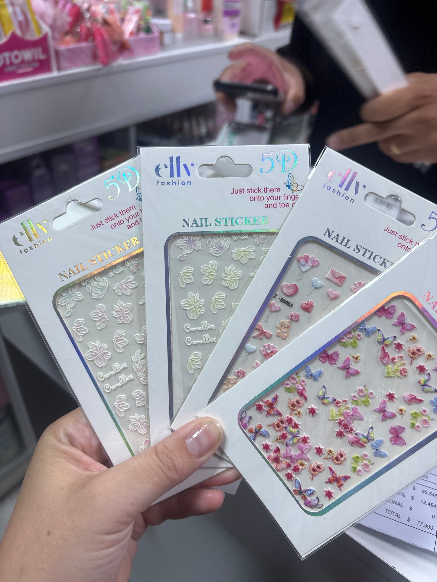 STICKERS UÑAS 3D