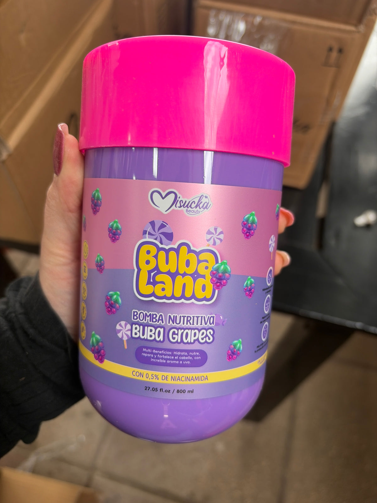 BUBA LAND BOMBA NUTRITIVA BUBA GRAPES (UVA) 800ml