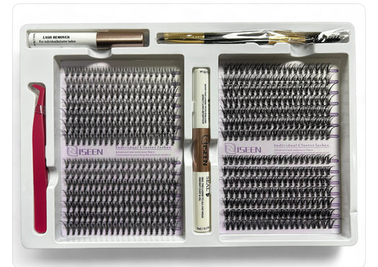 PACK PESTAÑAS DOBLE ISEEN 10D 20D 9mm. AL 16mm