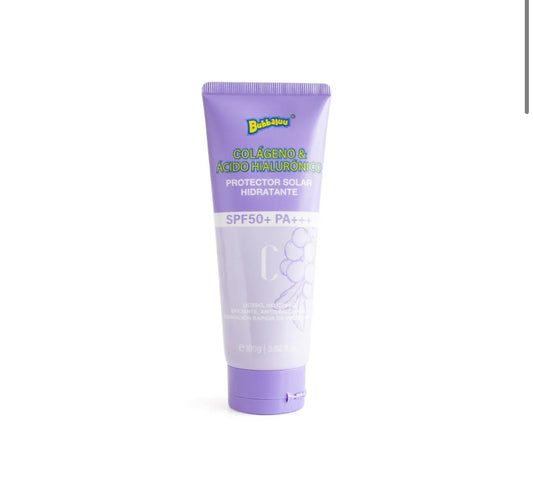 PROTECTOR SOLAR 100gr COLAGENO SPF50+ BUBBALUU