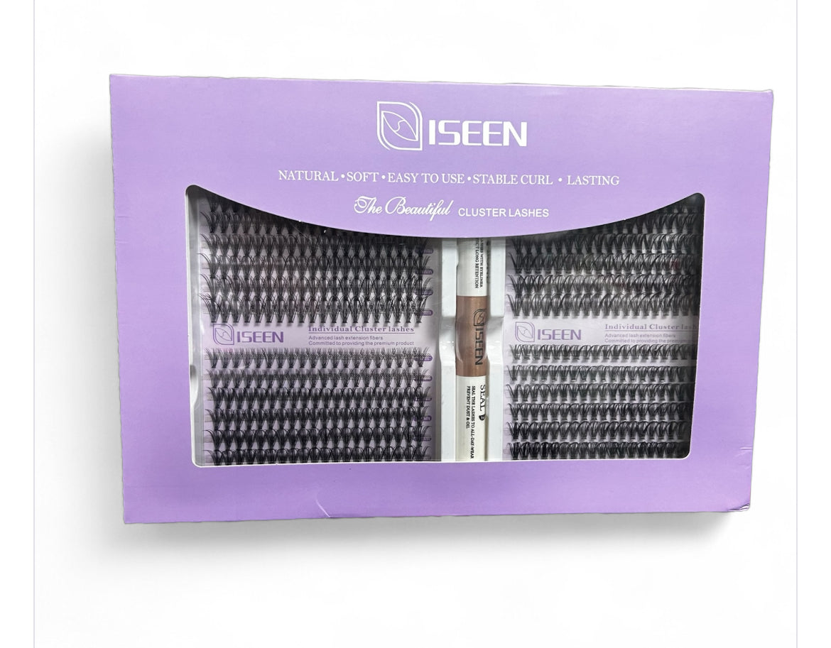 PACK PESTAÑAS DOBLE ISEEN 10D 20D 9mm. AL 16mm