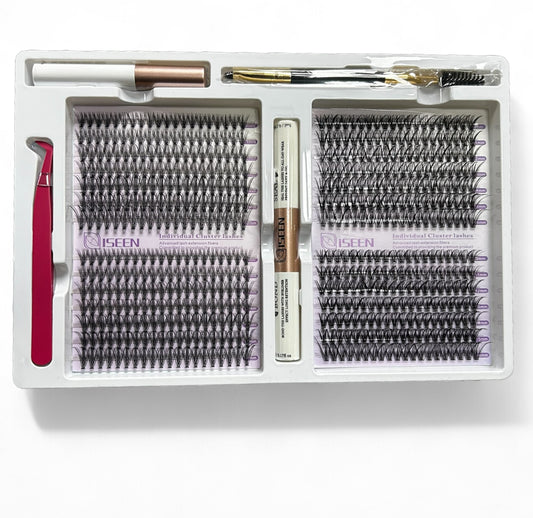 PACK PESTAÑAS DOBLE ISEEN 20D 30D 9mm. AL 16mm.