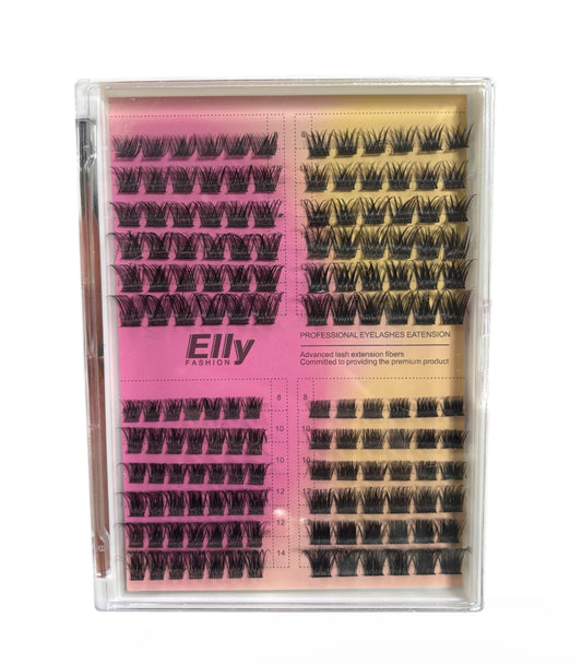 Pestañas por racimo en mix Elly fashion