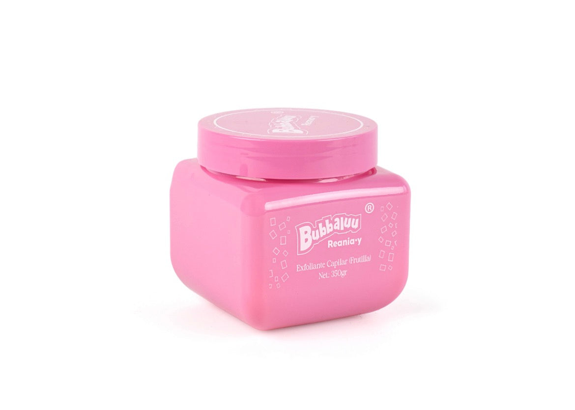 EXFOLIANTE CAPILAR 350gr AROMA FRUTILLA BUBBALUU
