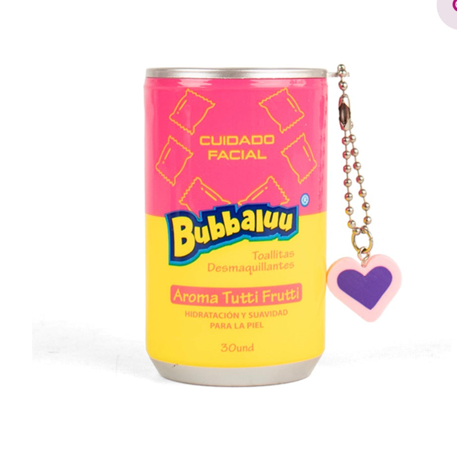 TOALLITAS DESMAQUILLANTES AROMA TUTTIFRUTTI 30uni BUBBALUU