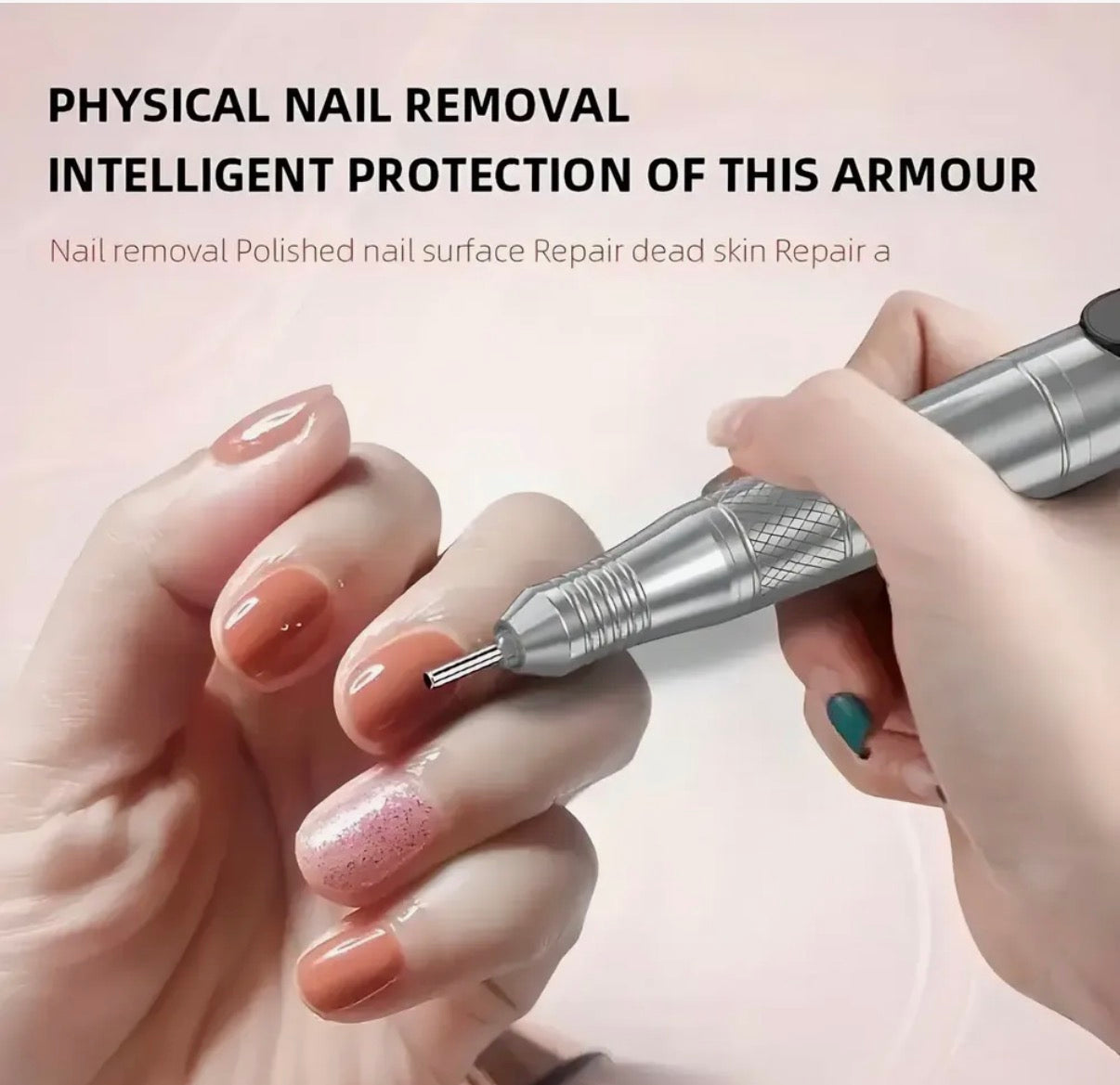 TORNO LÁPIZ PORTABLE 35.000RPM NAILSTAR (PLATA)