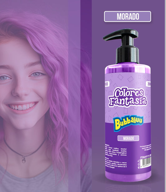 PIGMENTO FANTASÍA MORADO 250ml BUBBALUU