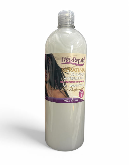 KERATINA SHAMPOO ANTIRESIDUOS 1000ml. LOOK REPAIR