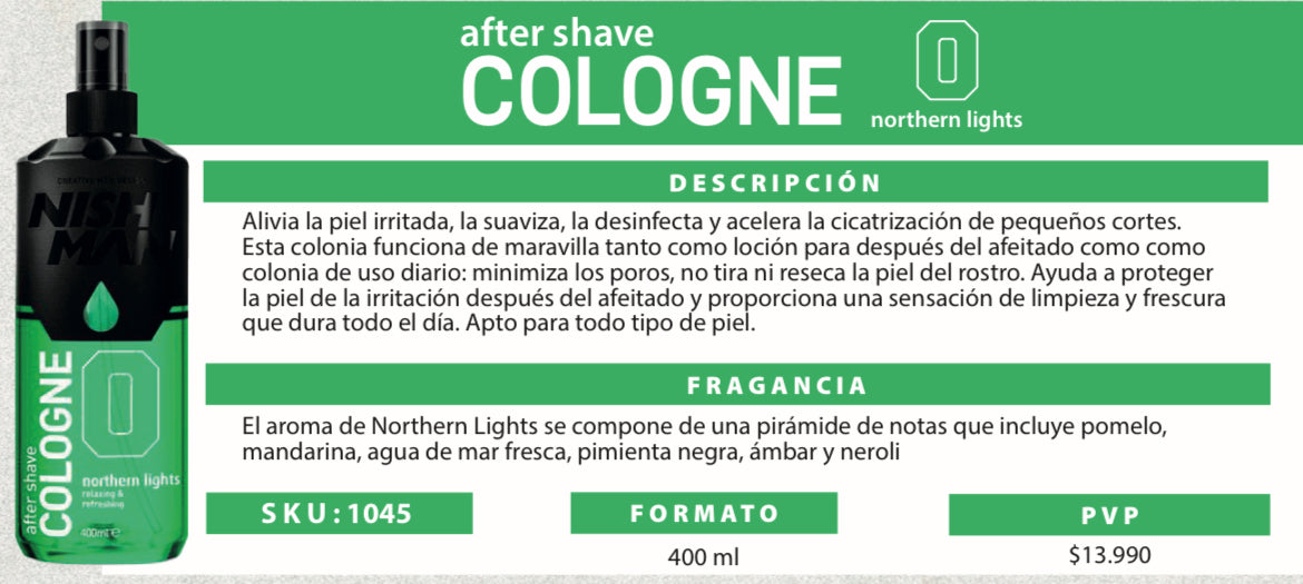 AFTER SHAVE COLOGNE 0 400ml NISHMAN