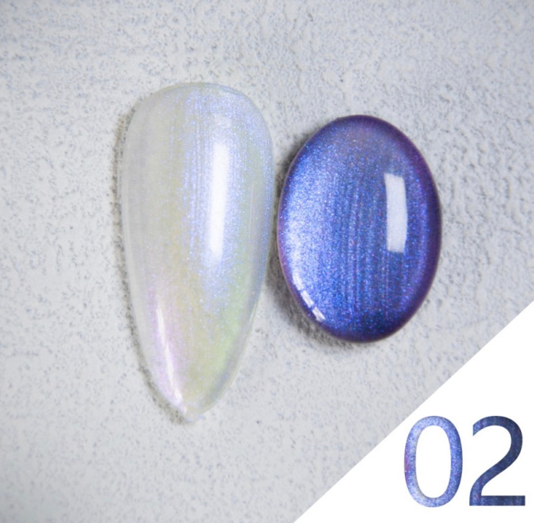 Nro 02 AURORA EFFECT GEL ESMALTE PERMANENTE SWEET COLOR 15ml