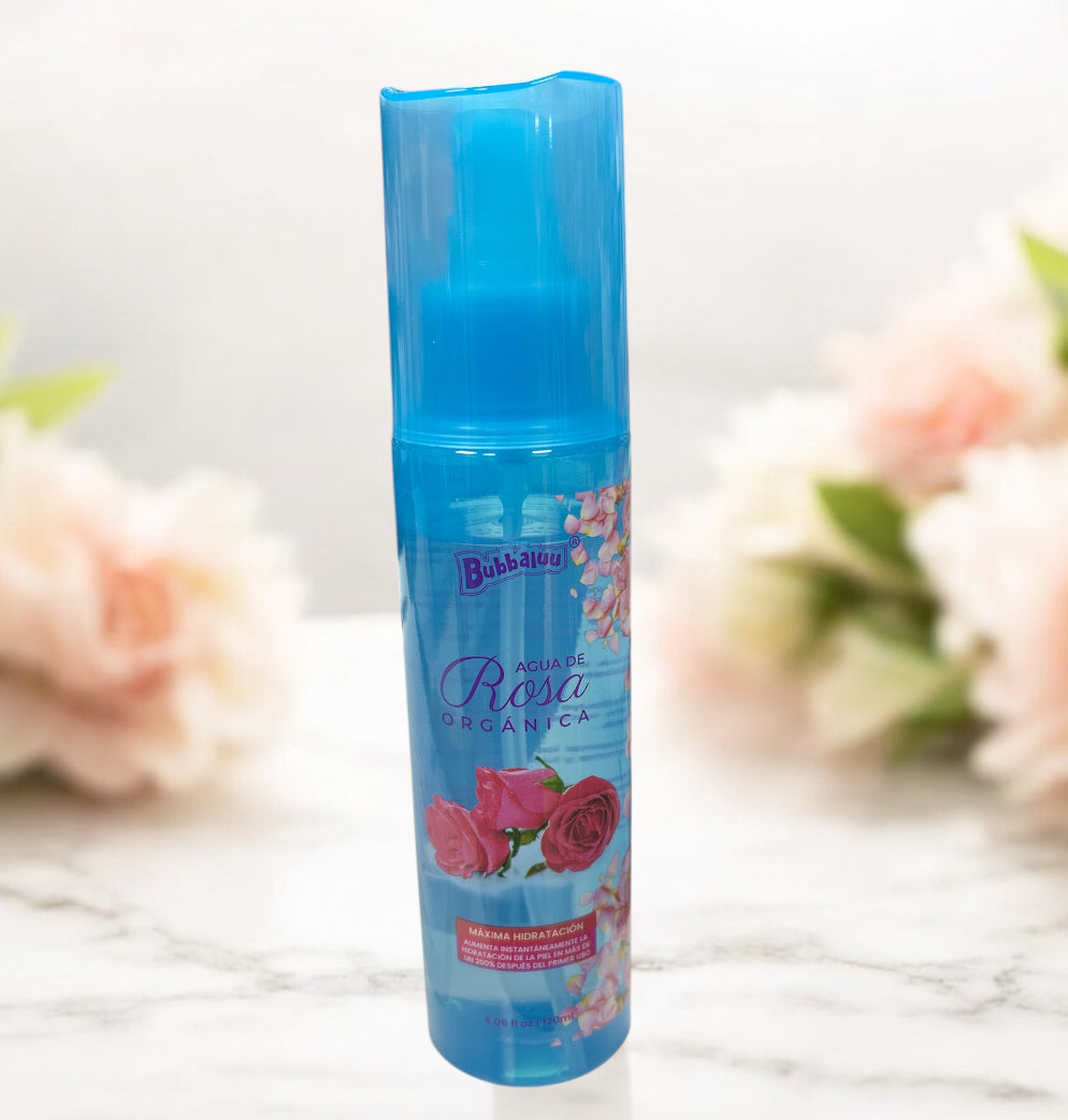 AGUA DE ROSA ORGÁNICA 120ml BUBBALUU