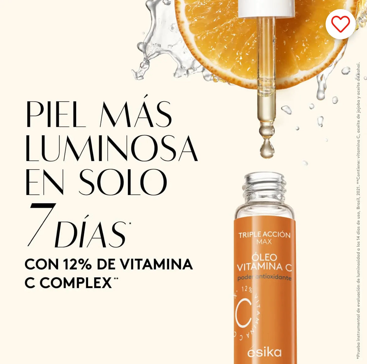 SERUM FACIAL ÓLEO VITAMINA C 19g