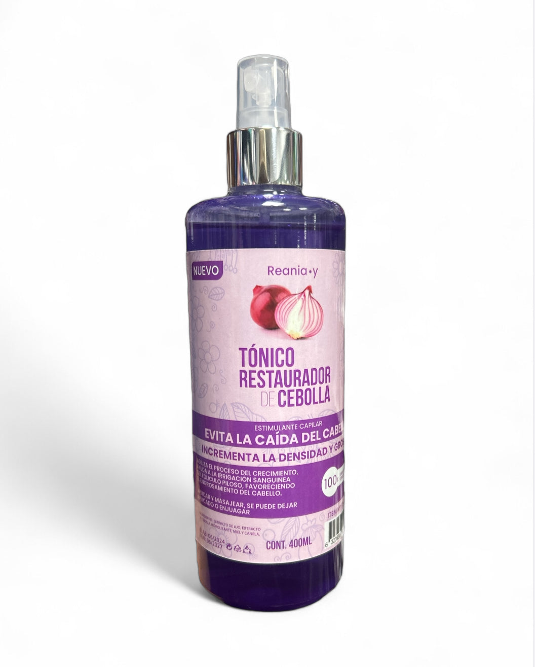 TONICO RESTAURADOR DE CEBOLLA 400ml. ANTI-CAÍDA