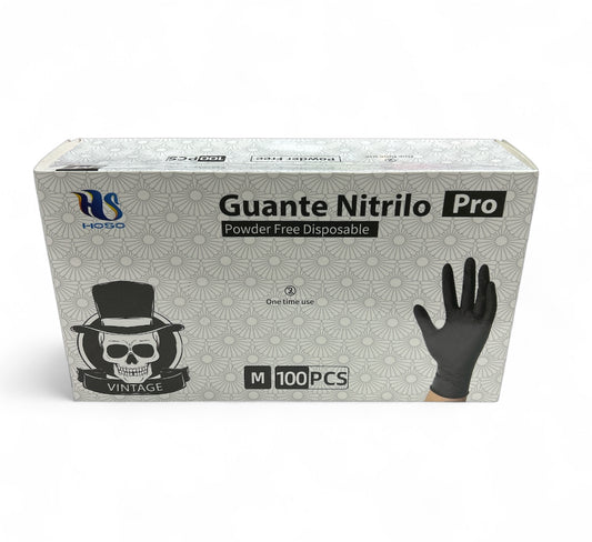 GUANTE NITRILO PRO 100pcs NEGRO