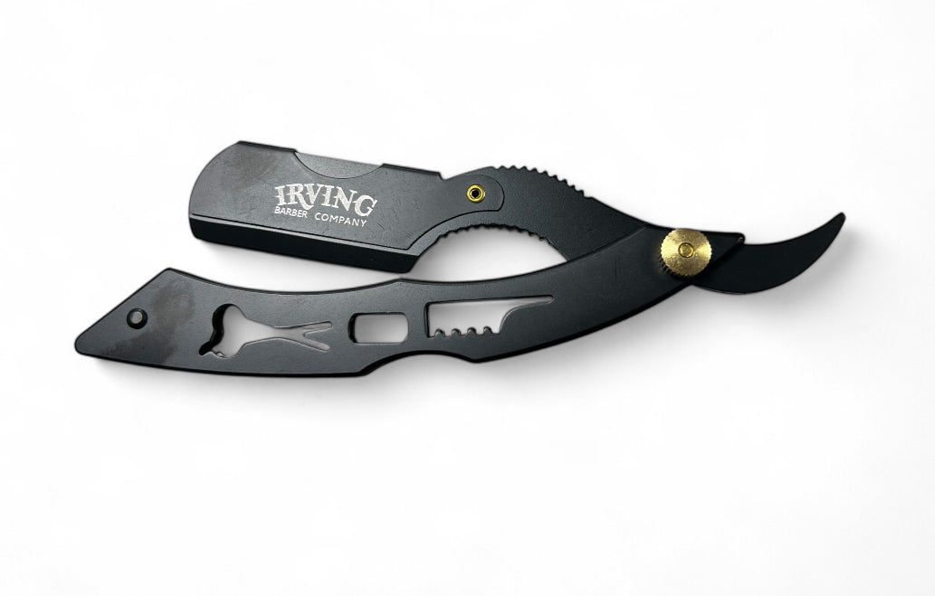 PORTA NAVAJA NEGRO METAL IRVING
