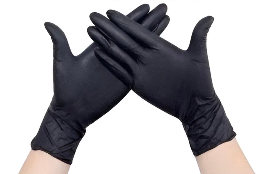 Guantes nitrilo L negro 50uni