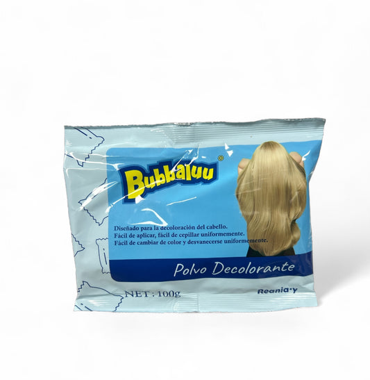 POLVO DECOLORANTE 100g 7 a 8 TONOS BUBBALUU