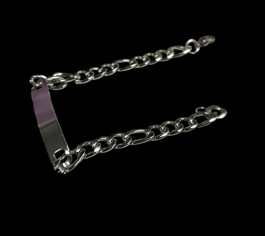 PULSERA UNISEX ACERO PLATEADA 22cm 6mm