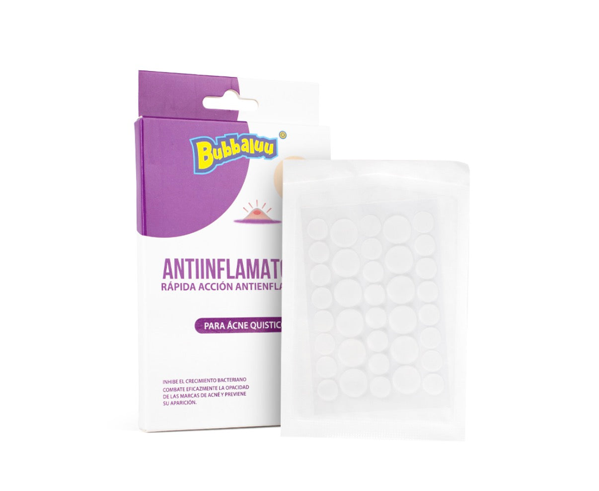 PARCHE ANTI ACNÉ ANTIENFLAMATORIO 36uni BUBBALUU