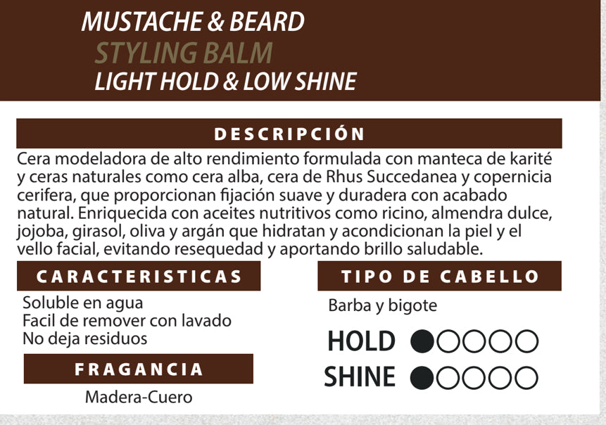 CERA NISHMAN MUSTACHE AND BEARD WAX 100ml