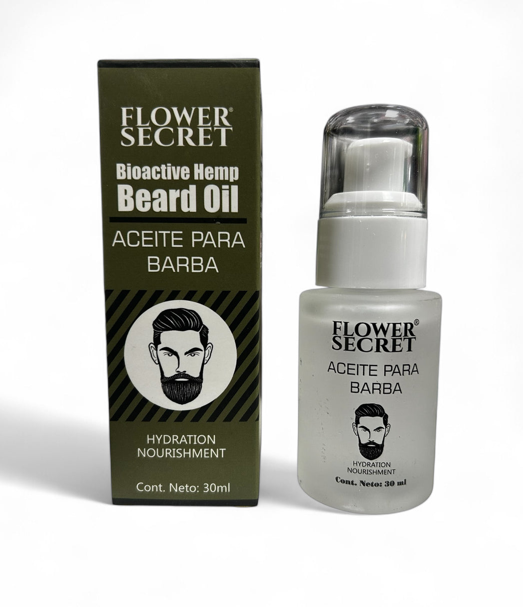 ACEITE DE BARBA 30ml. FLOWER SECRET