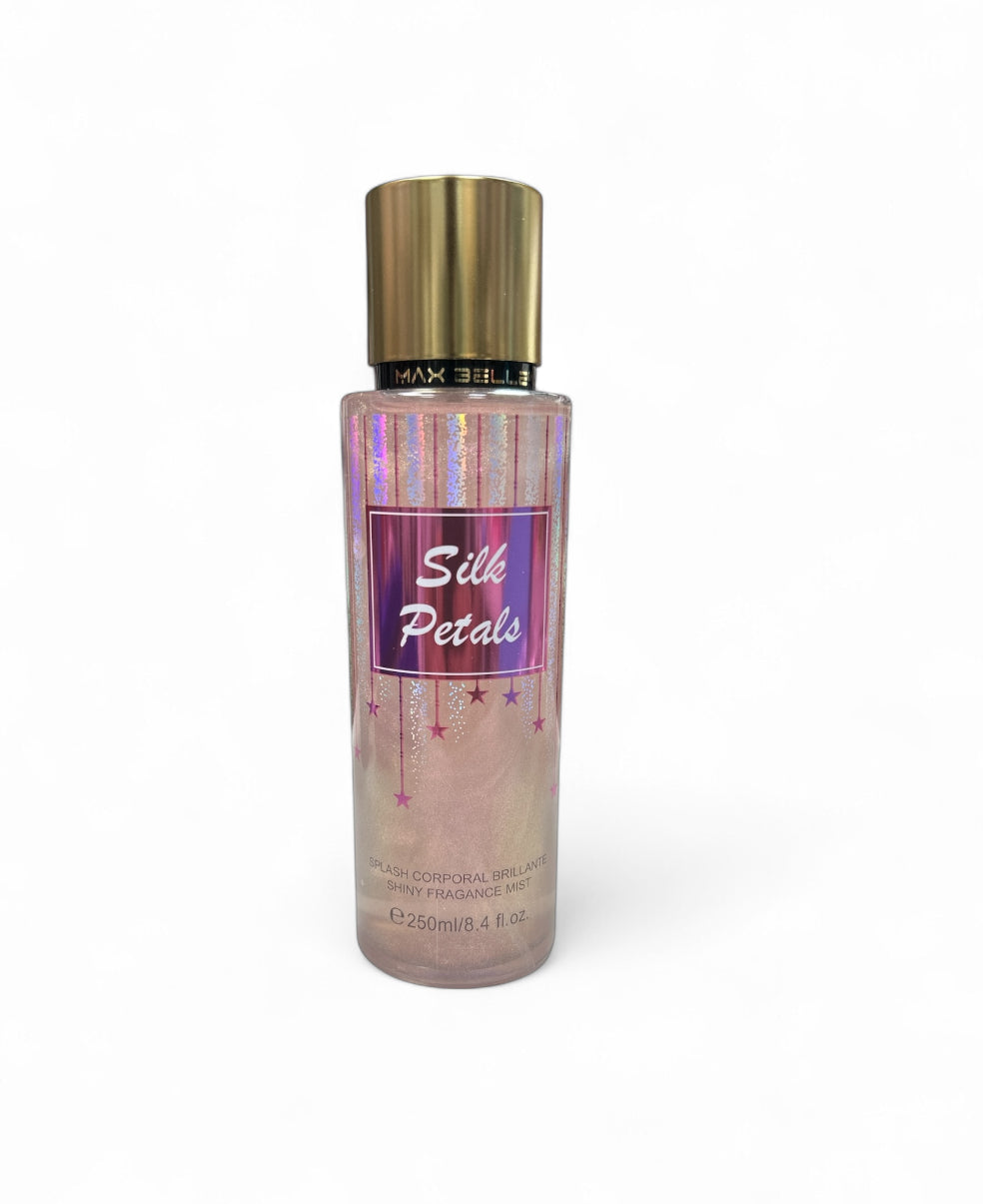 BODY MIST MAX BELLE 250ml SILK PETALS SHIMMER
