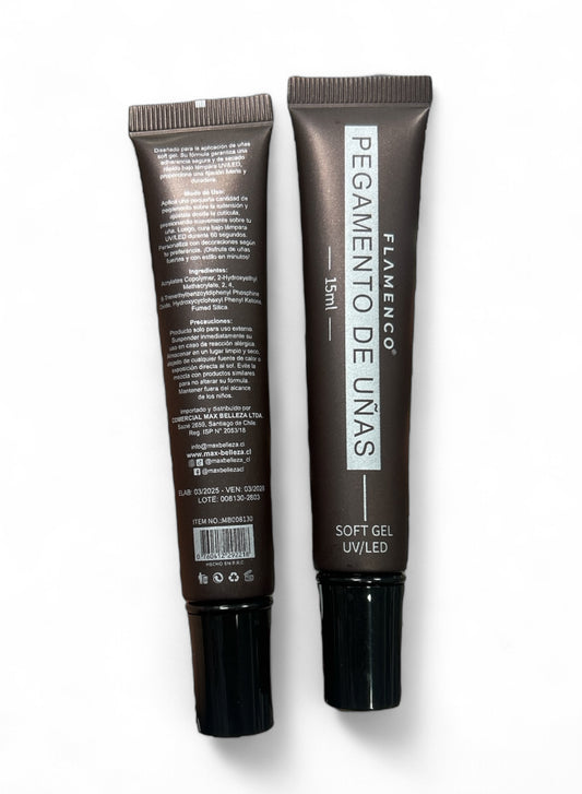 PEGAMENTO DE UÑAS SOFT GEL 15ml. 1uni.