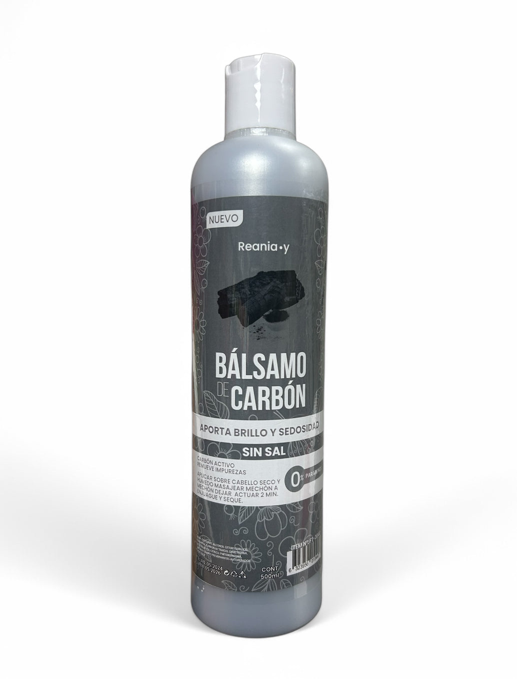 BALSAMO CARBON 500ml. BRILLO HIDRATACIÓN REANIA-Y