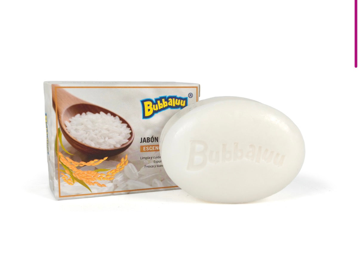 JABÓN ACLARANTE DE ARROZ 100g BUBBALUU