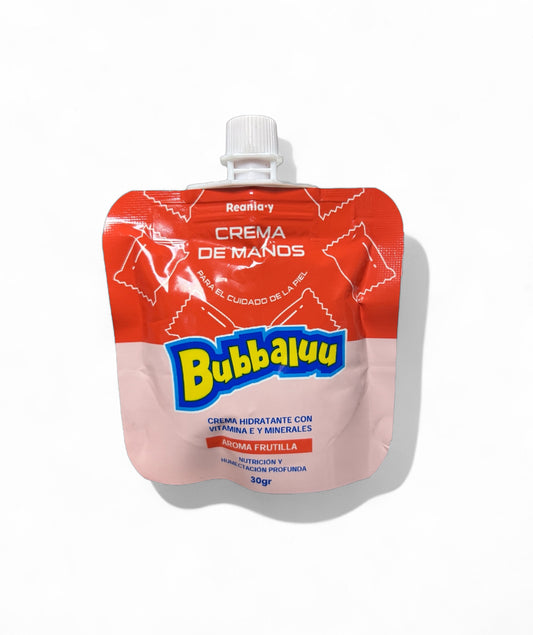CREMA DE MANOS 30gr. AROMA FRUTILLA BUBBALUU