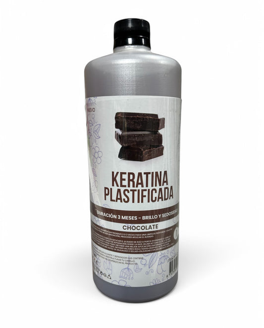 KERATINA PLASTIFICADA CHOCOLATE (Tratamiento capilar alisante) 1000ml.