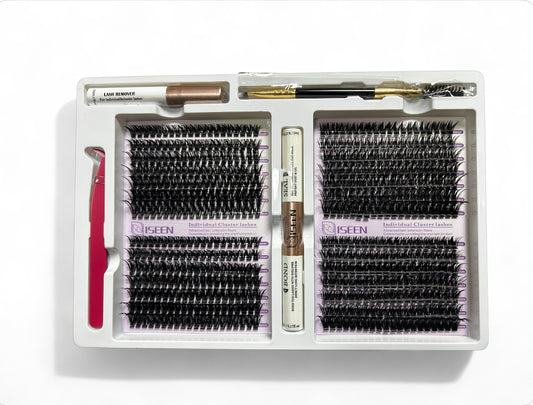 PACK PESTAÑAS DOBLE ISEEN 60D 80D 9mm. AL 16mm