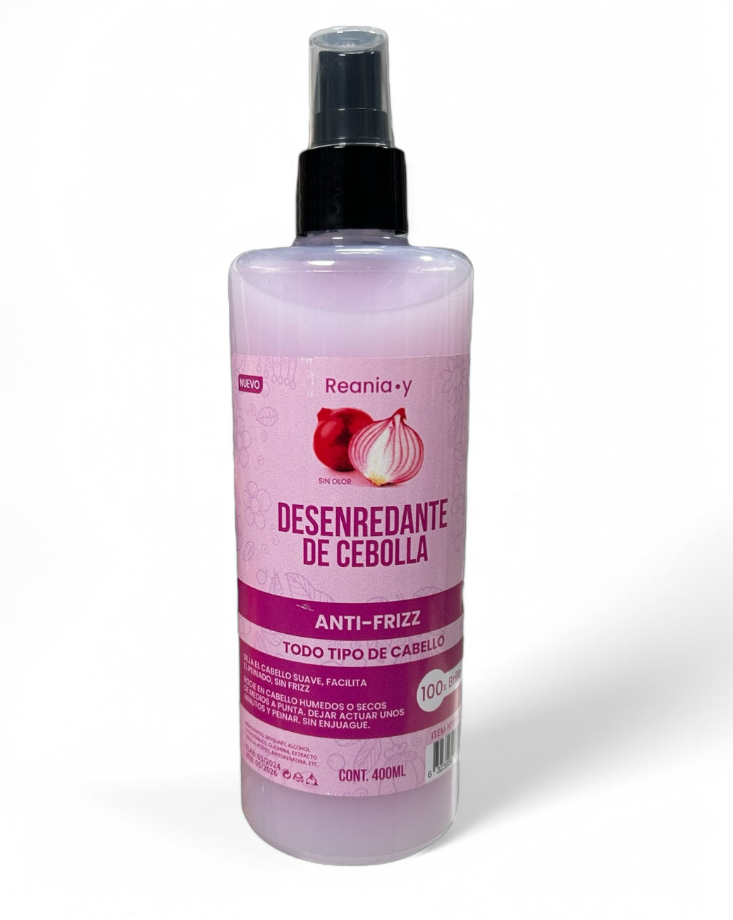 DESENREDANTE DE CEBOLLA 400ml. ANTI-FRIZZ