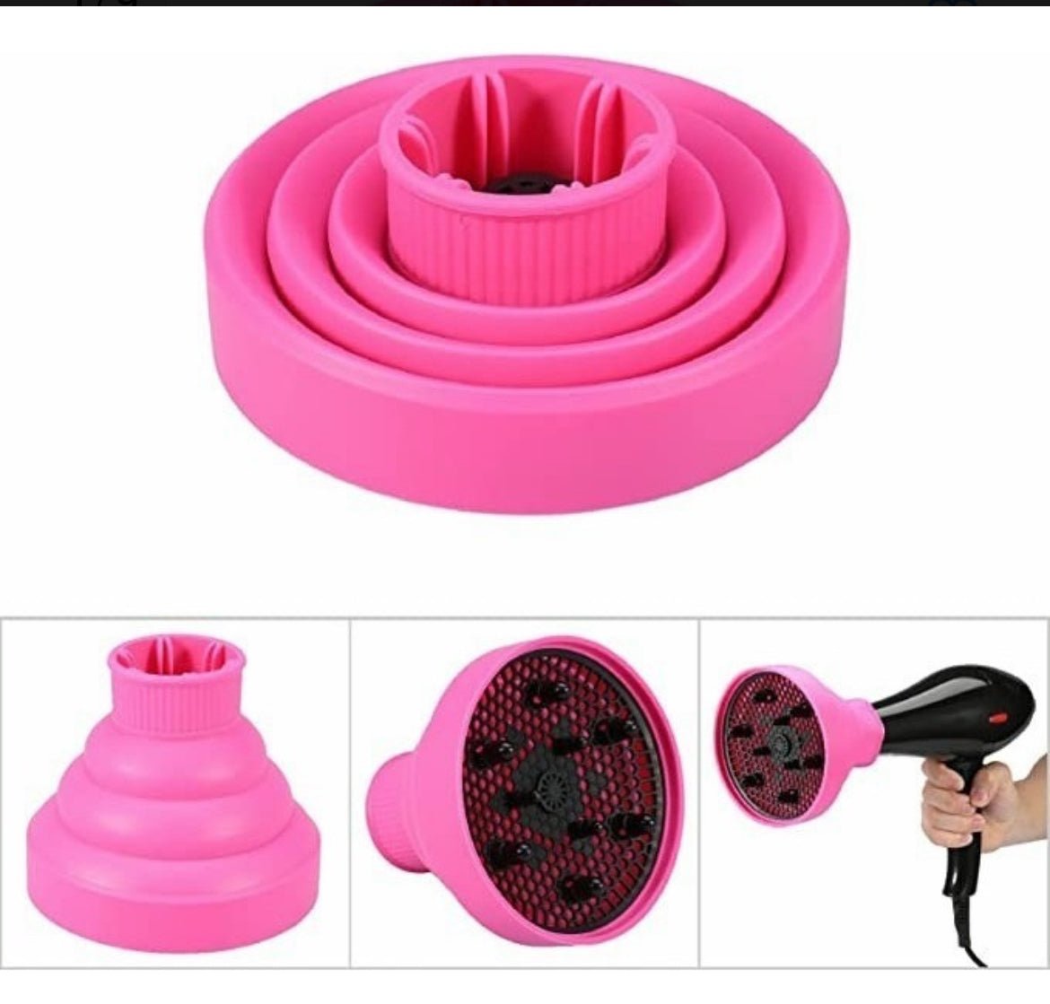 DIFUSOR SILICONA UNIVERSAL 1uni.(no incluye secador, color aleatorio)