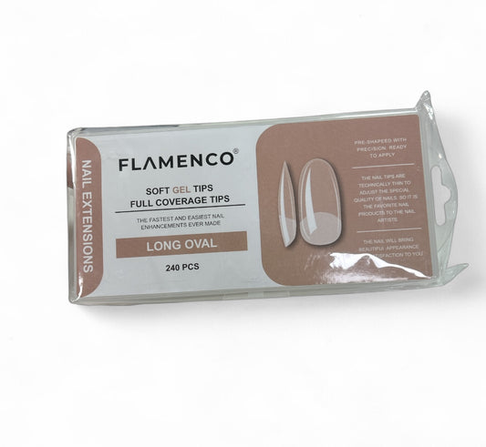 UÑAS SOFT GEL TIPS (LONG OVAL) 240pcs