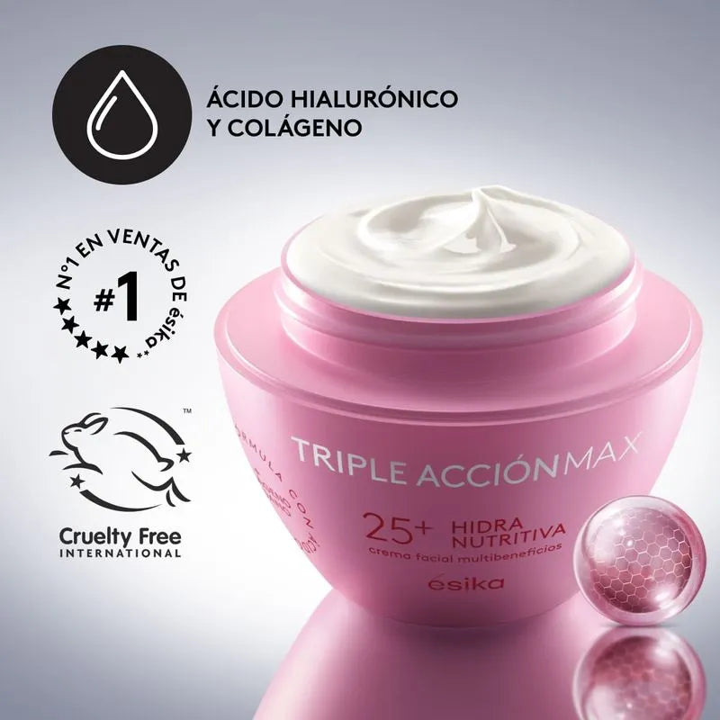 CREMA TRIPLE ACCION HIDRA NUTRITIVA 25+ 200gr.