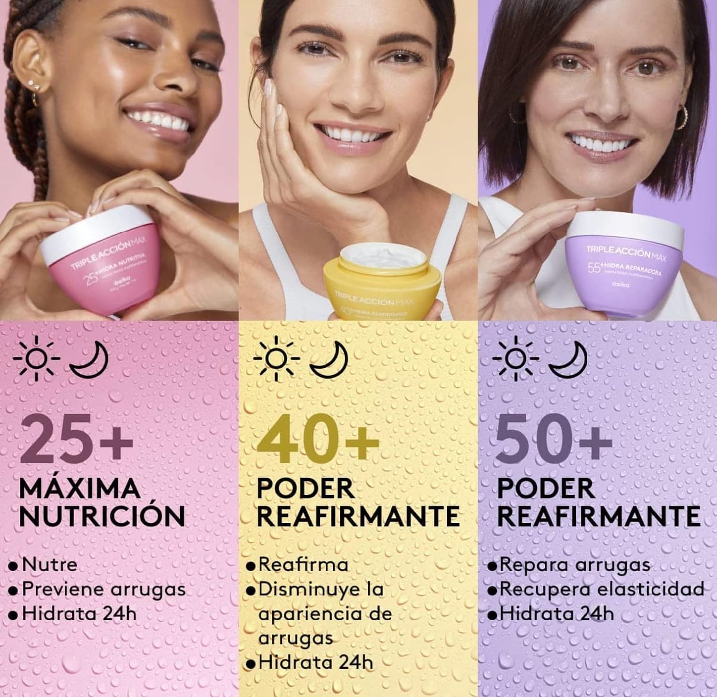 CREMA TRIPLE ACCION HIDRA NUTRITIVA 25+ 200gr.