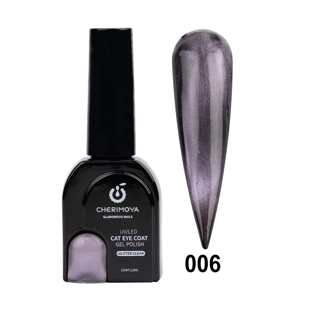 ESMALTE OJO DE GATO GLITTER CLEAR 006 12ml