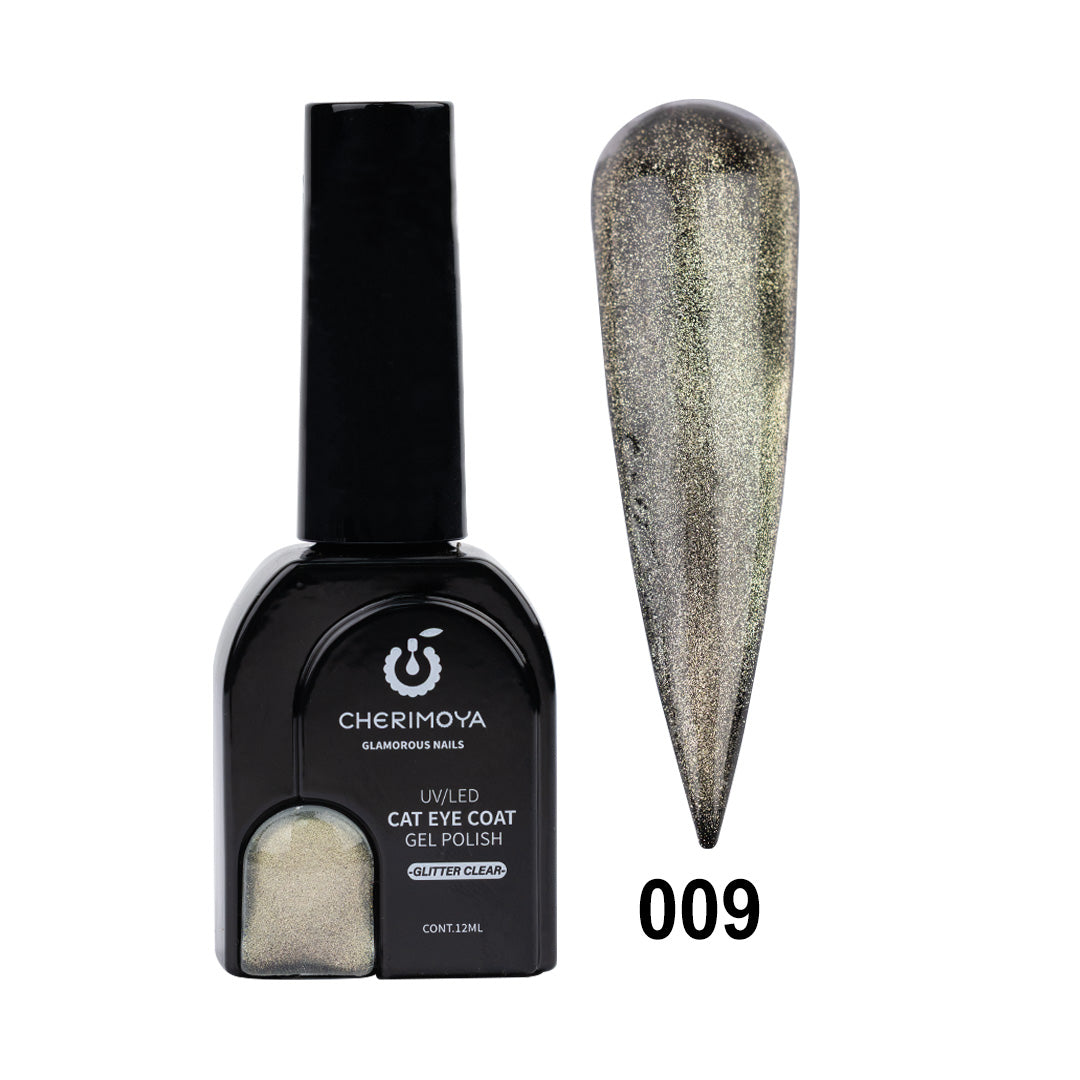 ESMALTE OJO DE GATO GLITTER CLEAR 009 12ml