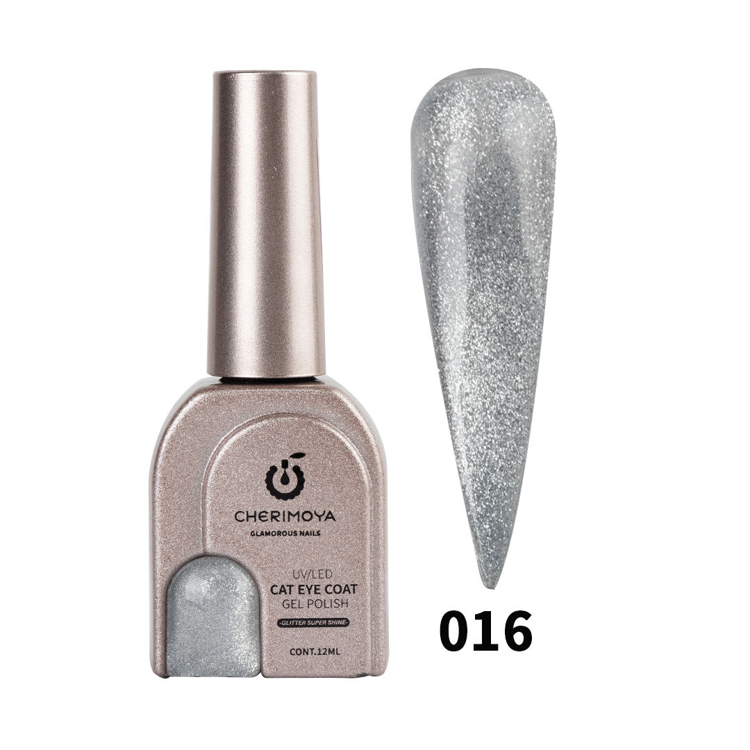 ESMALTE OJO DE GATO 072-007-016 GLITTER SÚPER SHINE 12ml