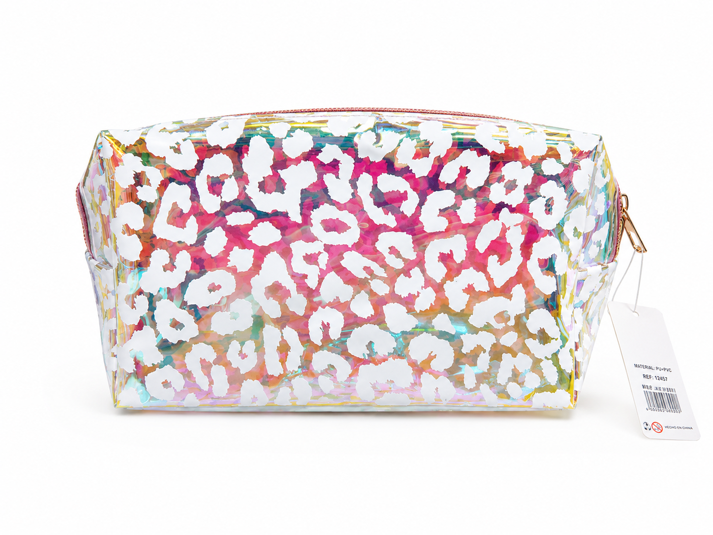 Cosmetiquero transparente animal print