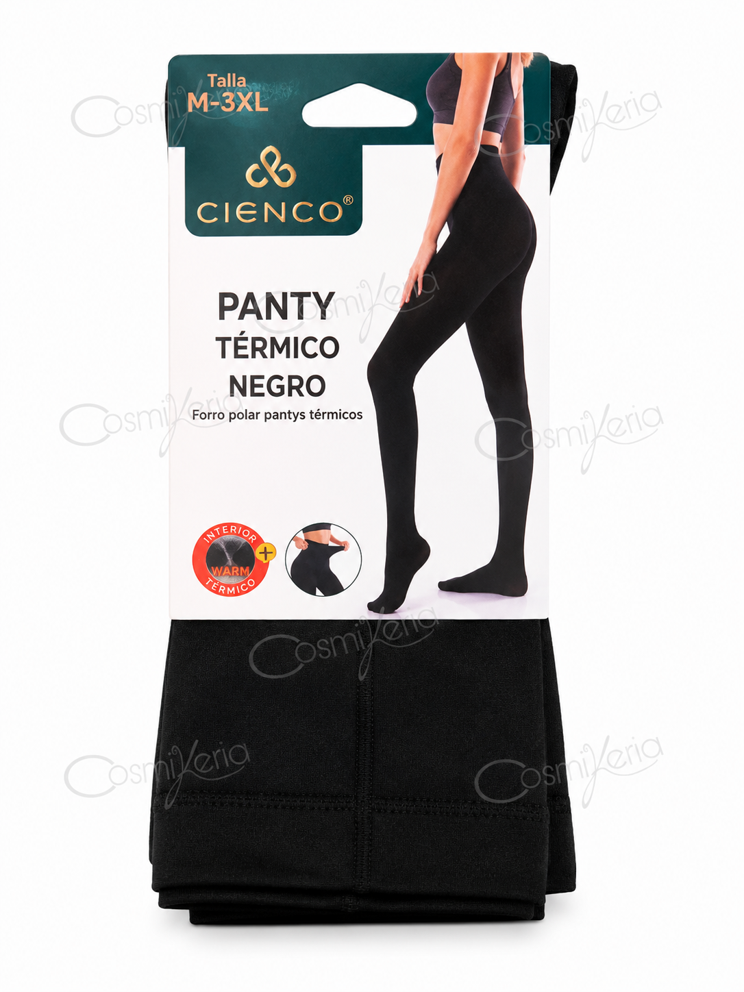 PANTYS DE POLAR NEGRAS TÉRMICAS CIENCO