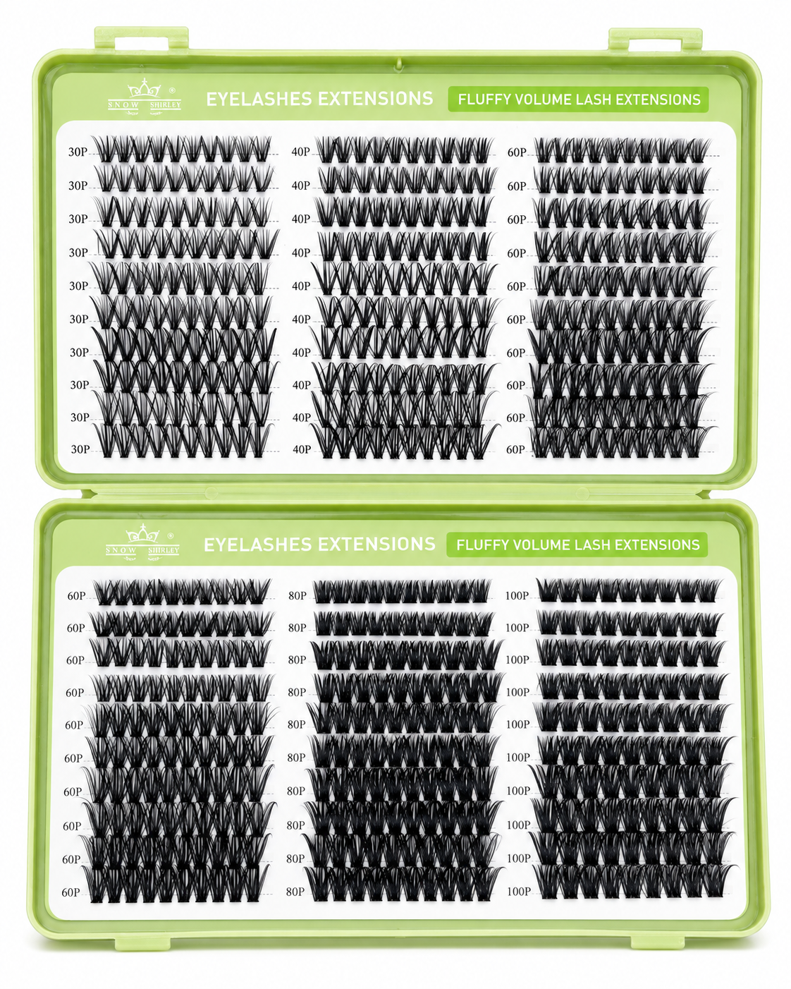 Libro de pestañas en mix 30P 40P 50P 60P 80P 100P