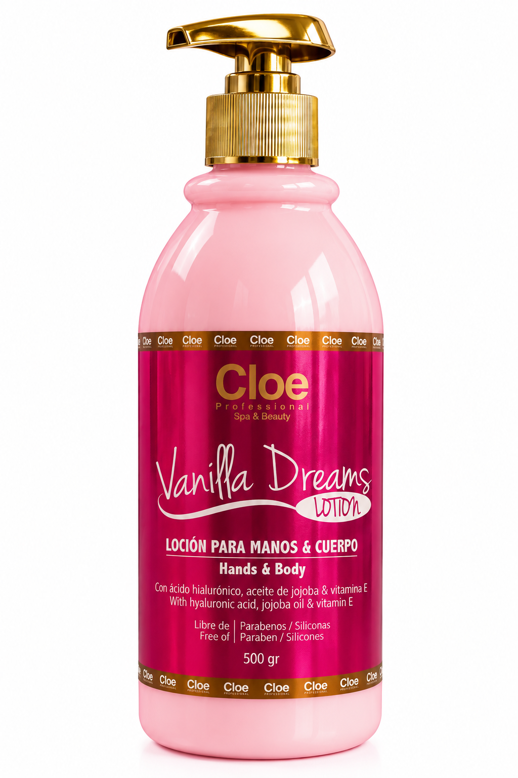 LOCIÓN PARA MANOS Y CUERPO - VAINILLA DREAMS CLOE 500gr