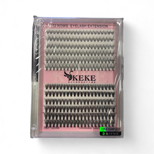 PESTAÑAS POR PUNTO 12P 0.1 30P 0.07 (9-14 Mix)